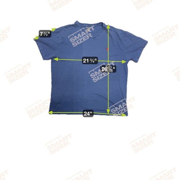 Lot of 2 Polo Ralph Lauren Mens V-Neck T-Shirts LG Gray & Blue Cotton Blend Logo - Picture 8 of 8